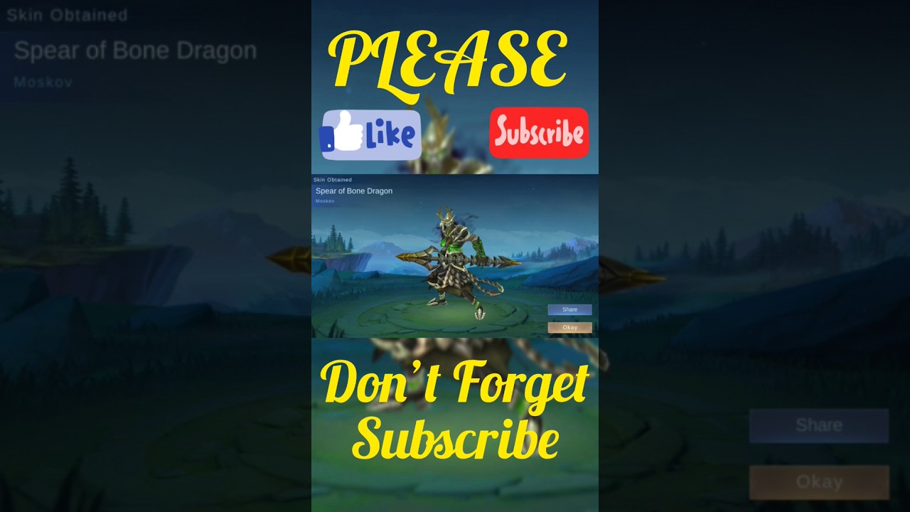 Moskov Got New Skin Spear of Bone Dragon #moskov #solutionx #mlbb #mobilelegends