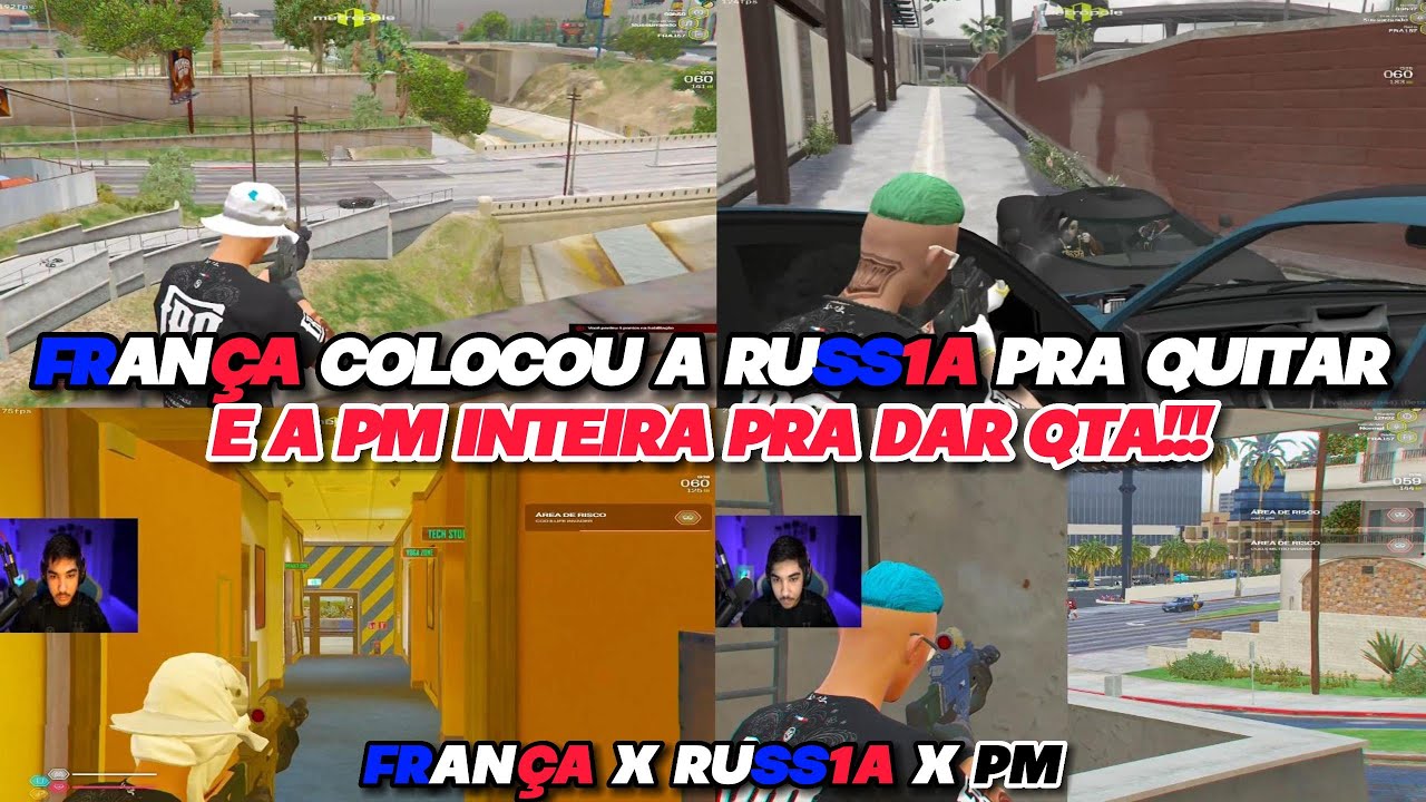 FRANÇA COLOCOU A RUSS1A PRA QUITAR E A PM INTEIRA PRA DAR QTA