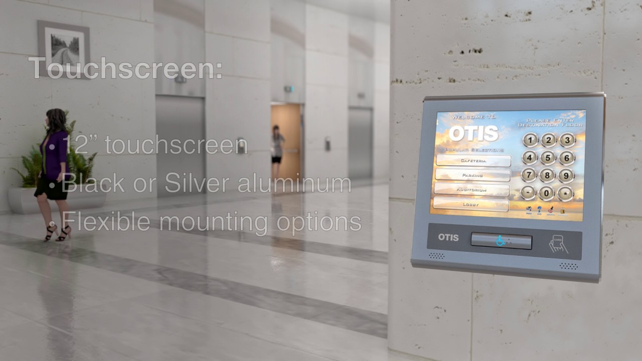 Otis Compass Plus Destination Management System - 3D Animation