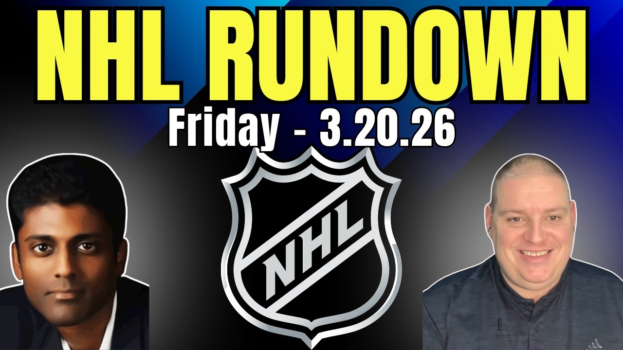 Friday NHL Rundown - 3/20/26 l Craig Trapp & Indian Cowboy NHL Betting Picks & Predictions