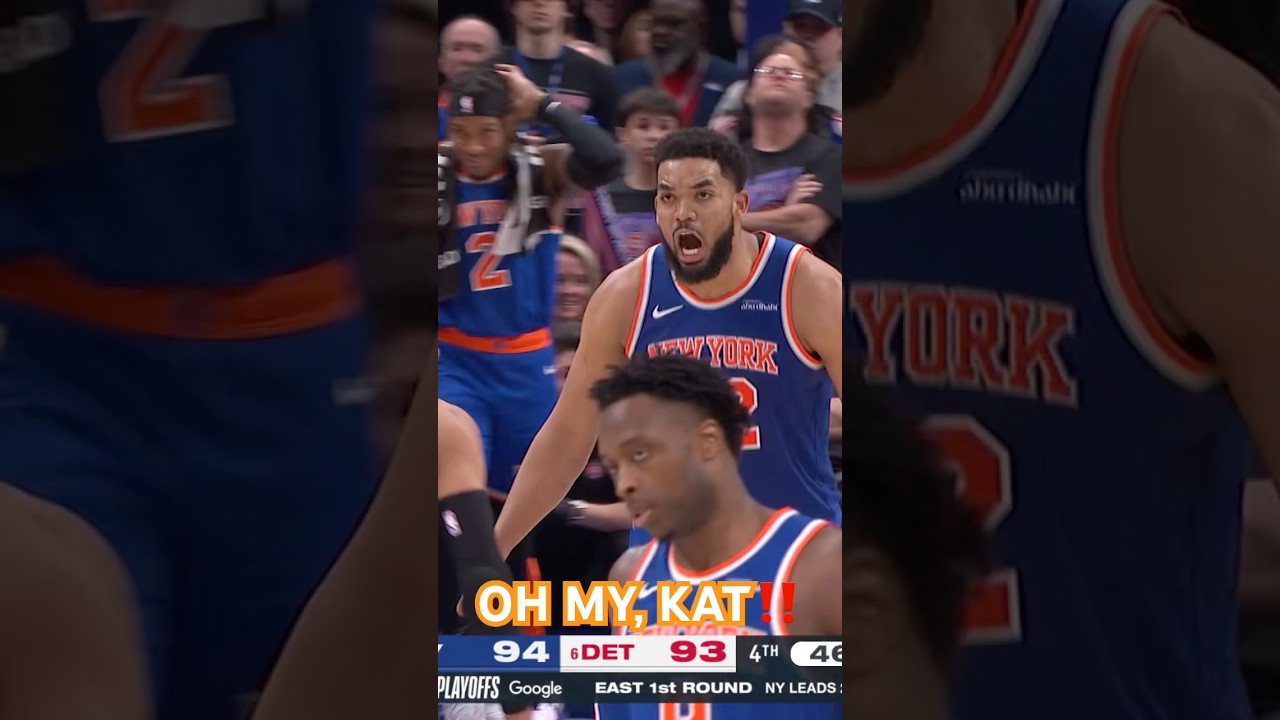 KARL-ANTHONY TOWNS. LONG THREE. OH MY. #nba #knicks #basketball #karlanthonytowns #shorts