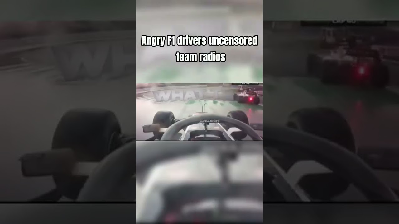 Angry  F 1 Drivers Uncensored Team Radios     #Shorts