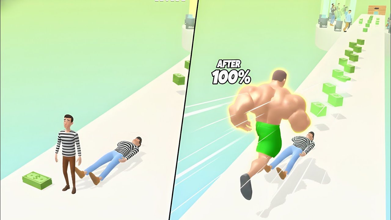 Muscle Rush 3D / Speed Run, Walkthrough Gameplay