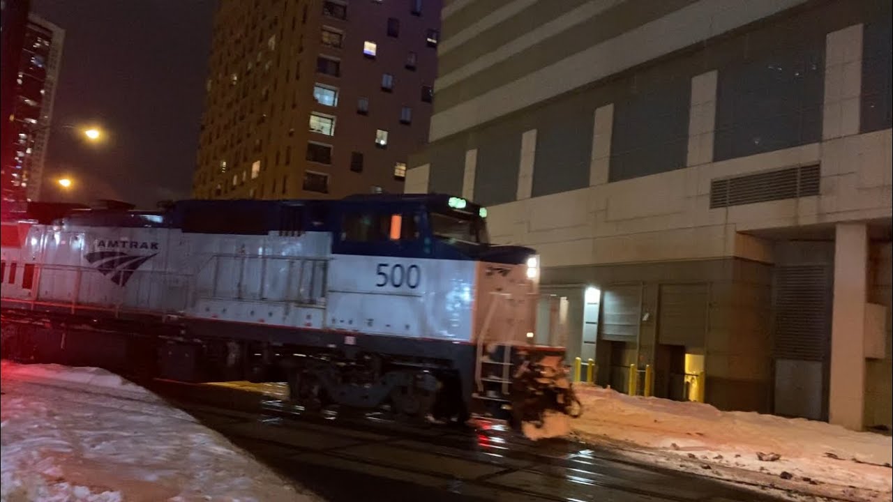 Railfanning Chicago OTC and Canal Street ft Amtrak Dash 8 500