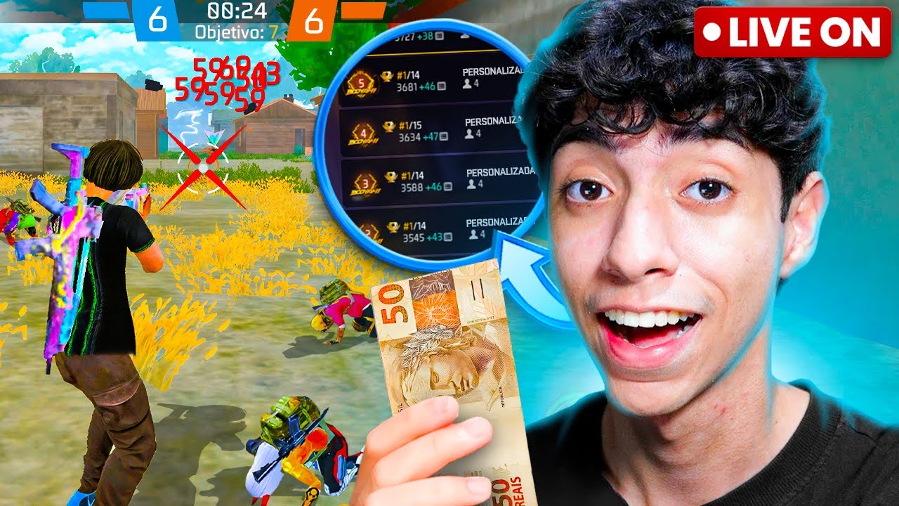 💙JOGANDO APOSTADO AO VIVO CONTRA OS INSCRITOS! 💙 FREE FIRE AO VIVO 💙 SPRITE FF