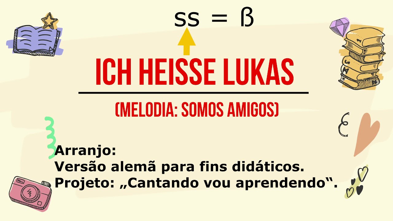 Ich heiße Lukas. - Eu me chamo Lukas.