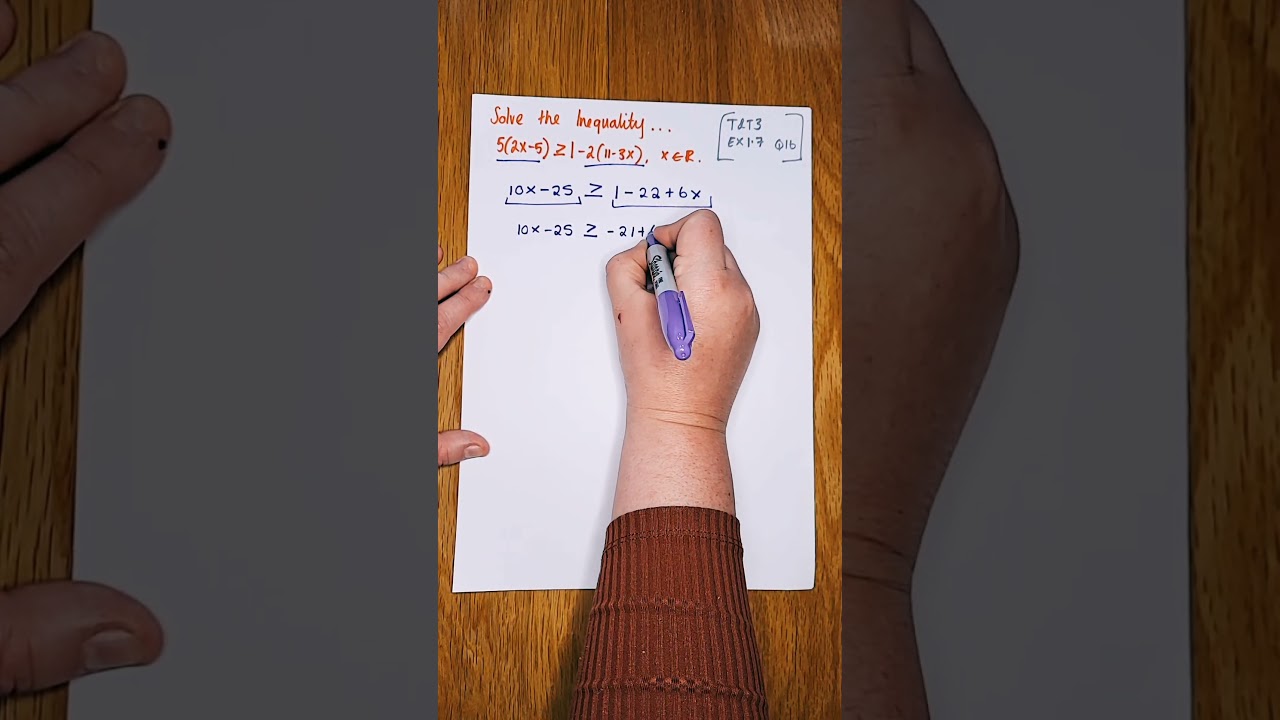 Let's Get to 1000 Subs... Solving a Linear Inequality #LCHL #LCHL #JCHL #maths