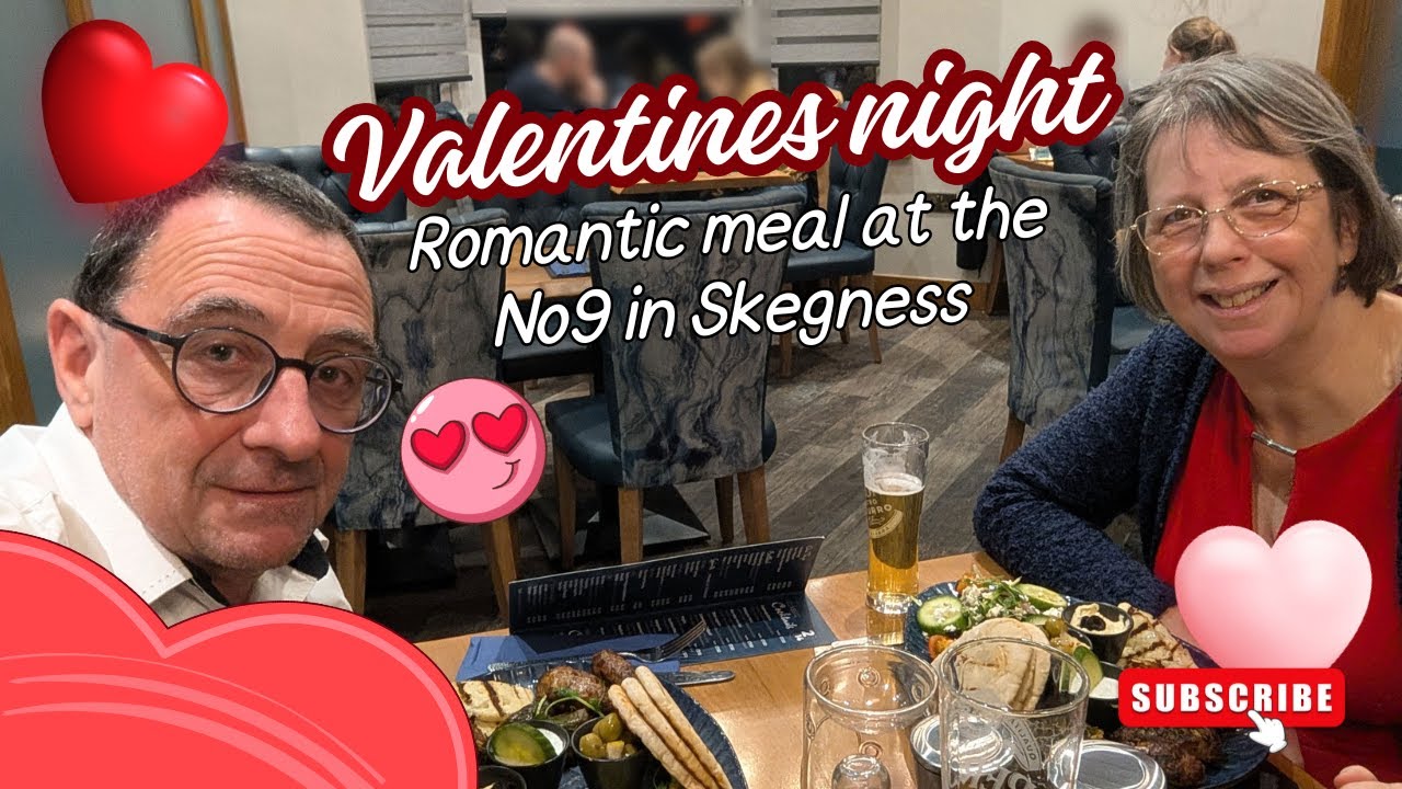 Ужин в ночь на День святого Валентина в ресторане No9 Skegness