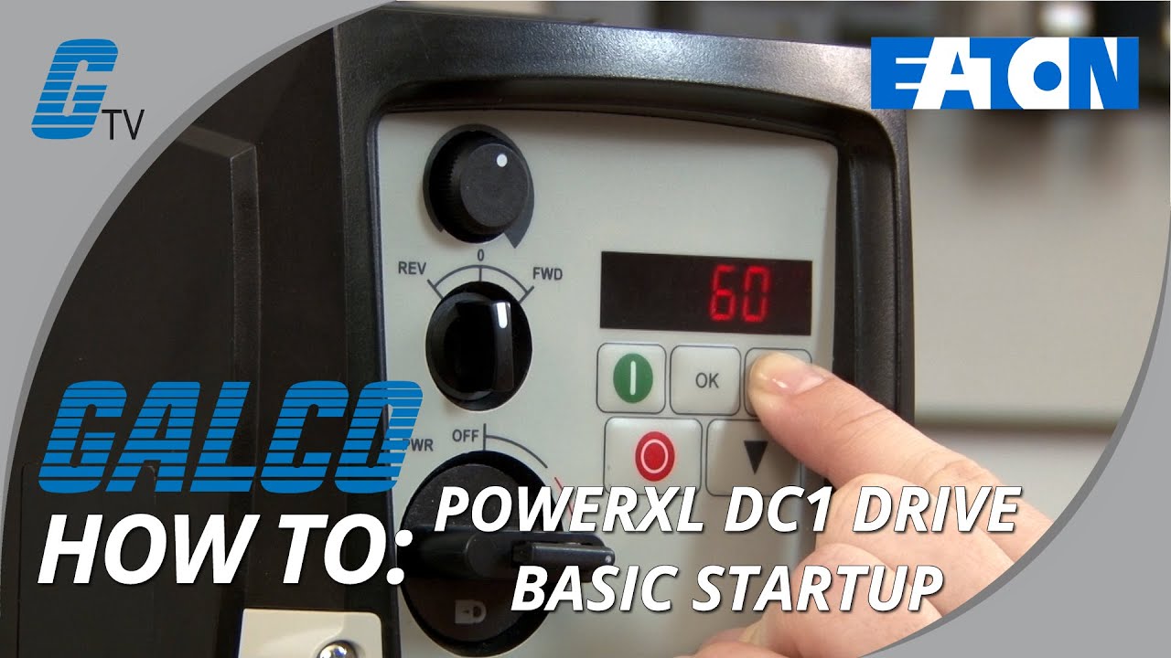 Eaton's PowerXL DC1 Drive Startup Process