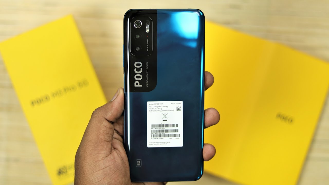 ⚡POCO M3 Pro 5G (4GB RAM + 64GB ROM Cool Blue varient) Unboxing⚡