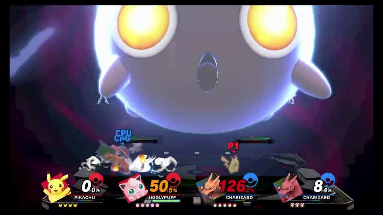 Super Smash Bros Ultimate: Pikachu and Jigglypuff vs Red and Leaf