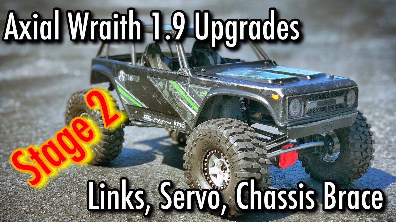 Wraith 1.9 Upgrades - Links, Servo, Chassis Brace - EP2