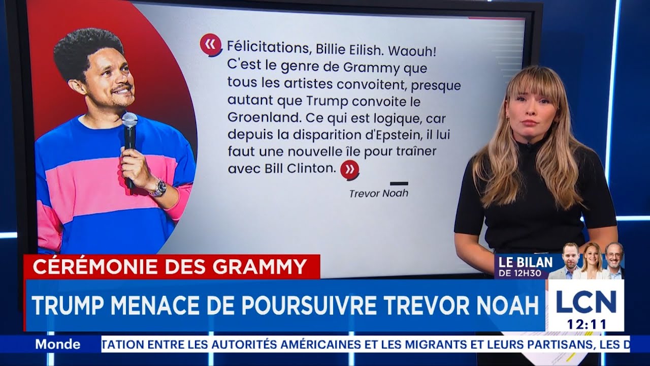 Blague sur Trump et Epstein: l'animateur des Grammy menacé de poursuites