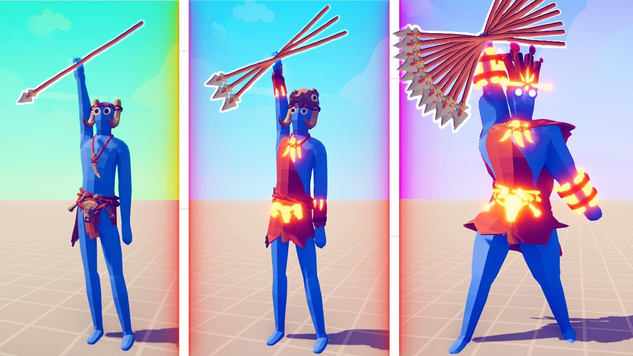 EVOLUTION OF SPEAR THROWER - Totally Accurate Battle Simulator TABS
