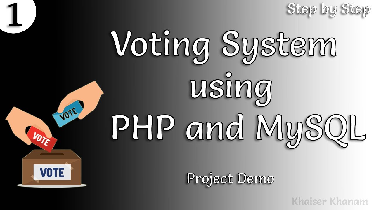 Voting System using PHP and MySQL || Project-1 || Demo