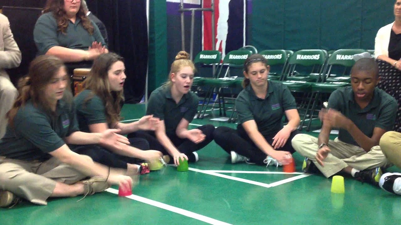 Middle School Division Performs Cup Song