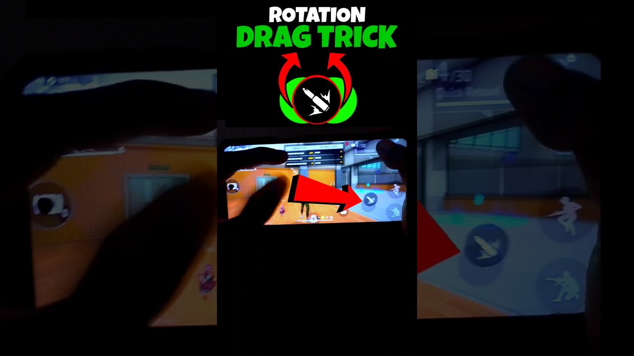 How To Do Rotation Drag (HANDCAM) | Rotation Drag In Free Fire | Rotation Drag Kaise Kare