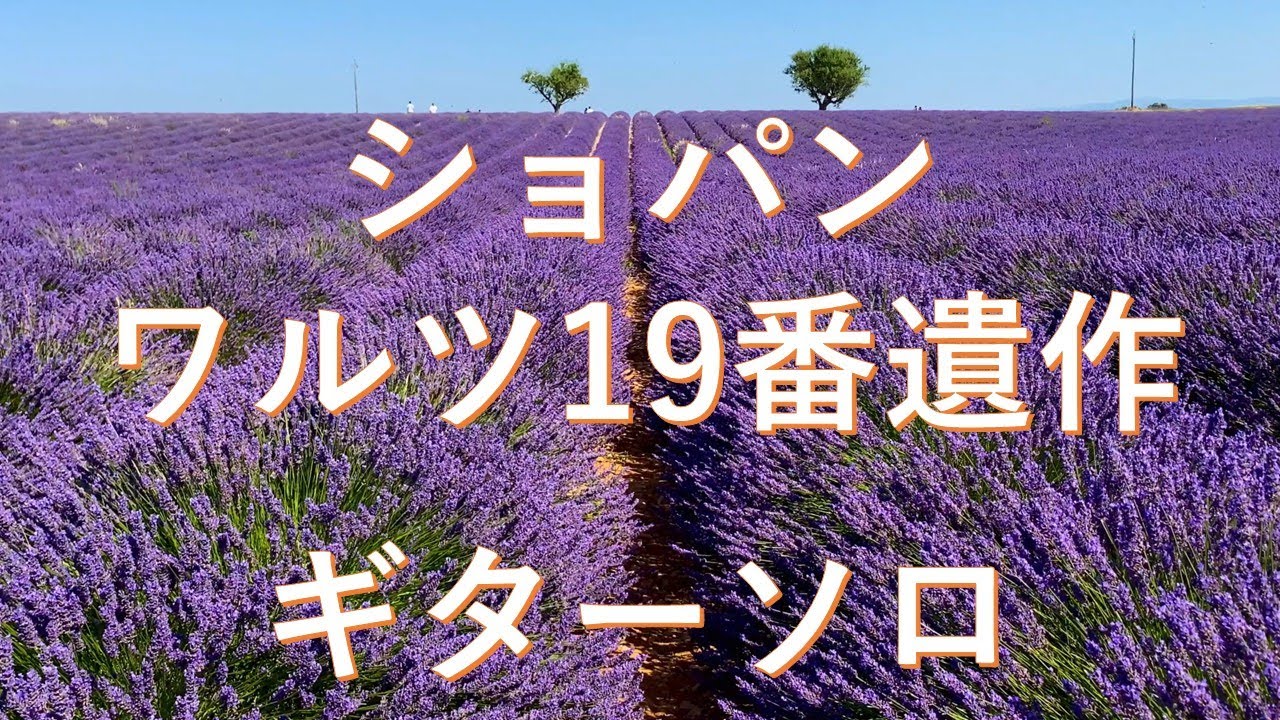 ショパン, ワルツ１９番遺作, ギターソロ,  Solo Guitar