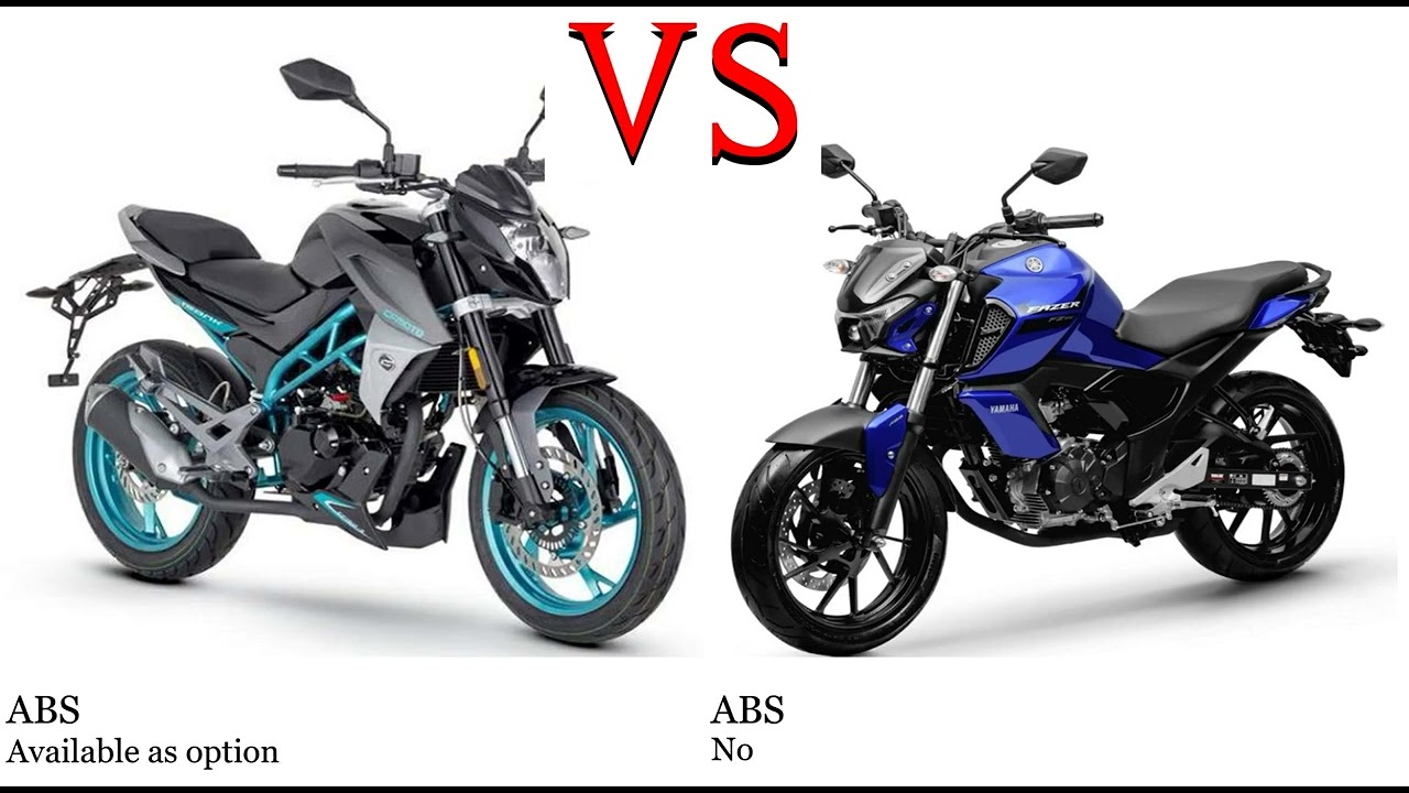 CF Moto 150 NK vs Yamaha FZS 150 Test specification comparison