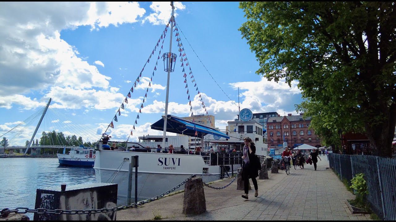 NEW Tampere, Finland 4K Summer Walk