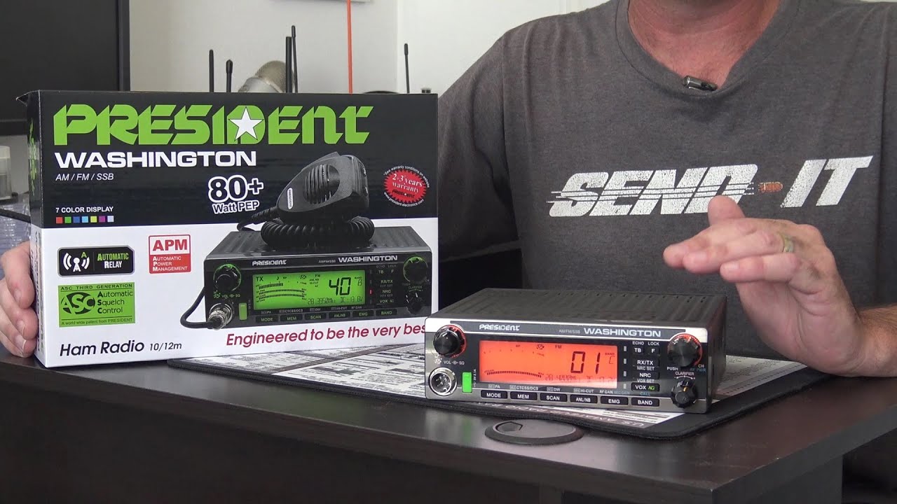 President Washington, 10/12 Meter Amateur Radio, 80 watts PEP On AM!!