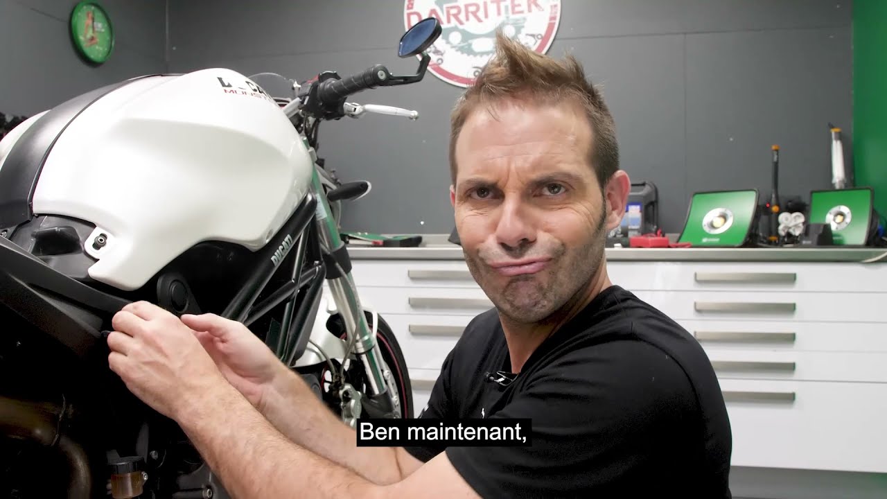 Ducati Monster 696 de 2010, Diagnostic Moto : Voyant Moteur allumé