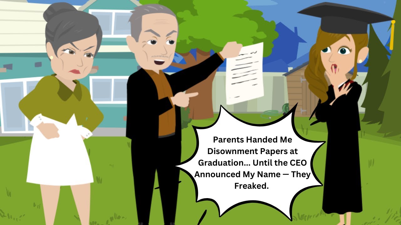 Parents Handed Me Disownment Papers at Graduation... Until the CEO Announced My Name — They Freaked