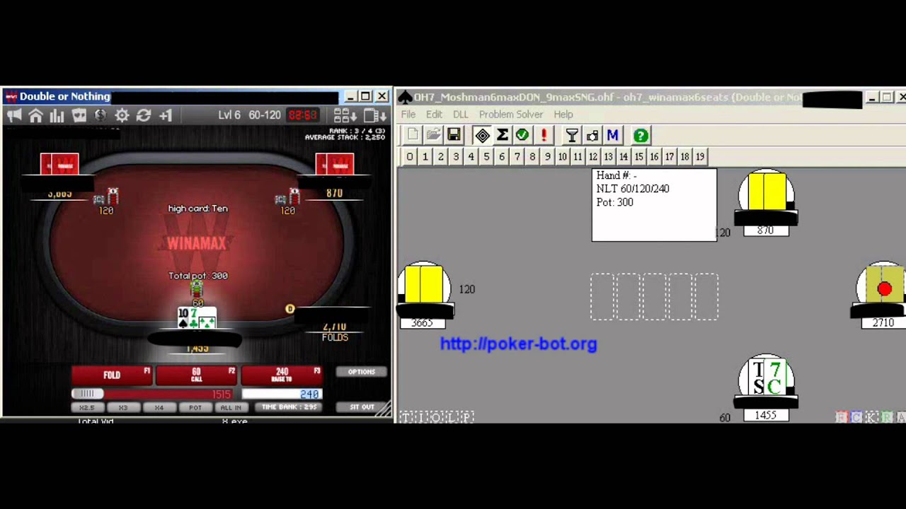 Poker bot at Winamax