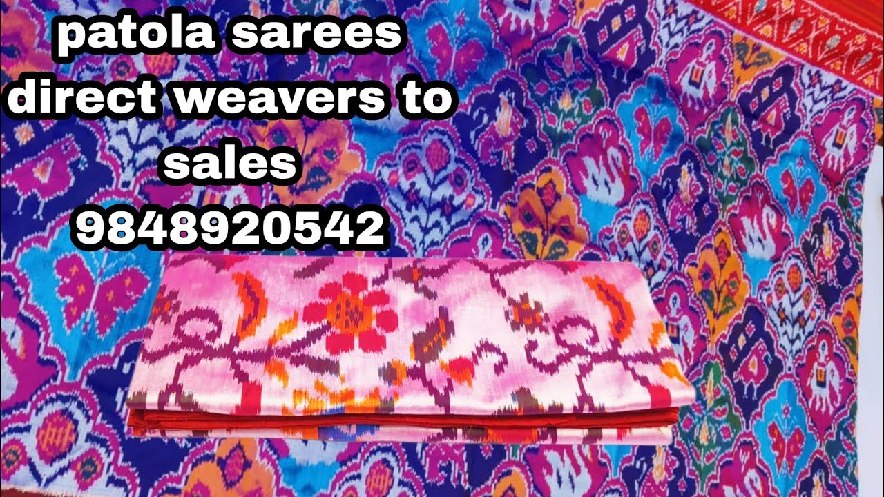 New model || patola sarees || ikkat Handloom || wholesale price || 9848920542