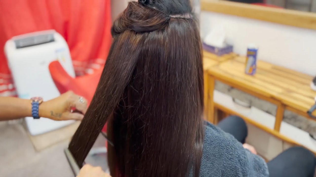 Extension tissage cheveux européen avec des mèches naturelles incroyables (cheveux humains)