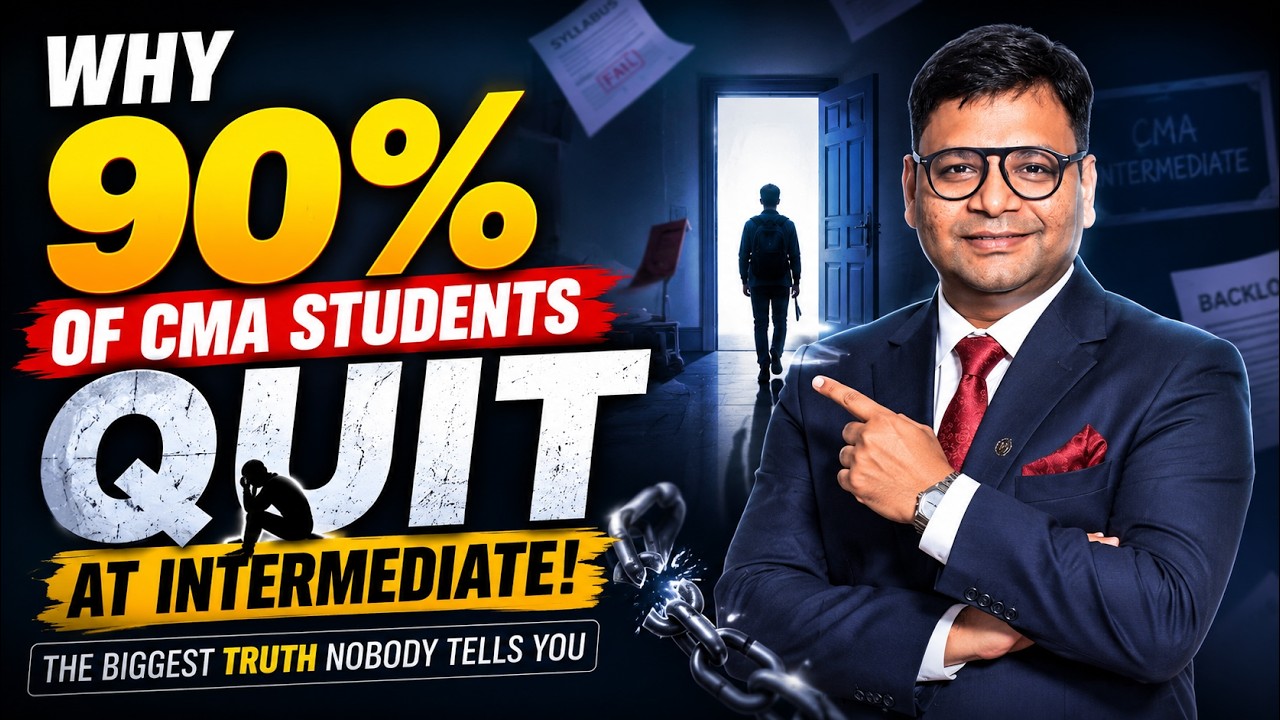 CMA Intermediate Is Harder Than Final? The Real Reason Most Students Give Up | CA Satish Jalan | SJC