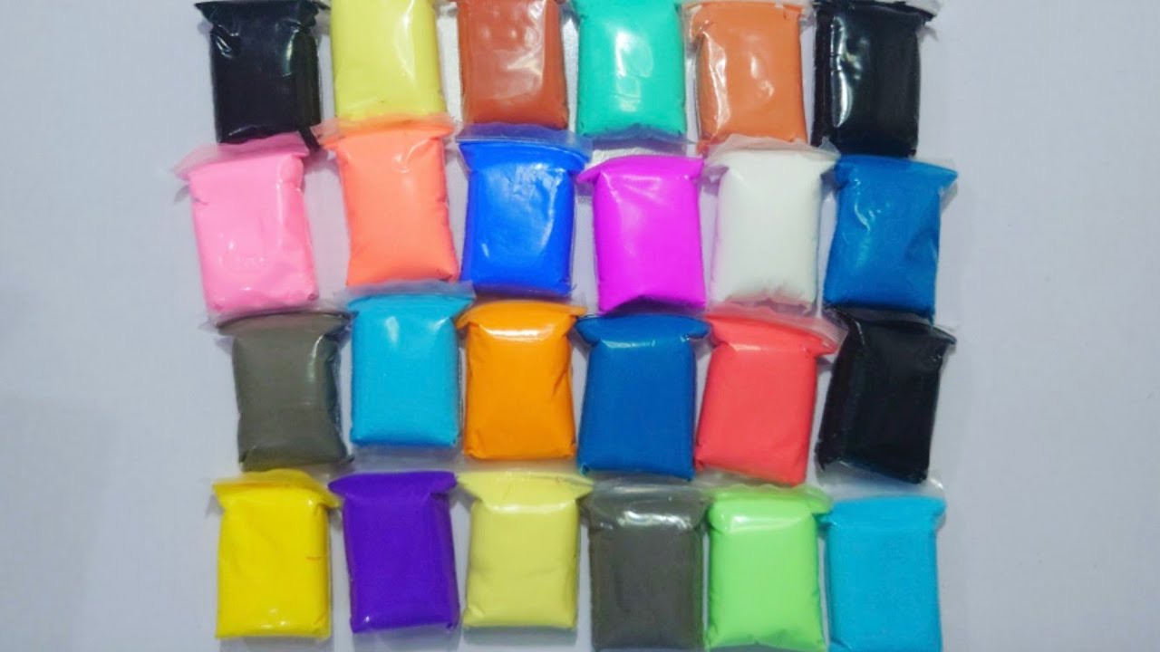 Colorful Soft Clay Blocks 🌈 Satisfying Clay Mixing & Squishing ASMR