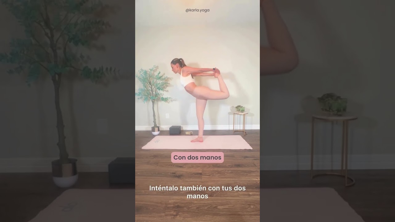 5 formas de practicar la postura de yoga del bailar&iacute;n #natarajasana #posturadelbailarin #yogabalance