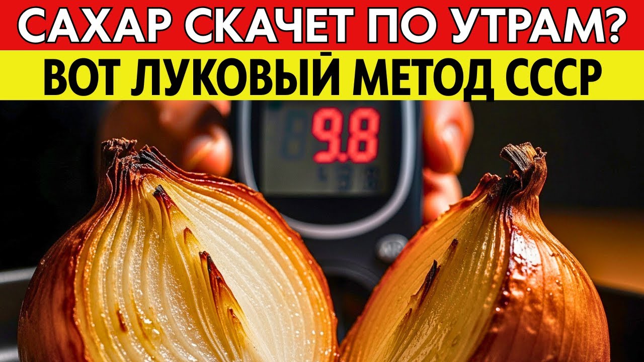 САХАР В КРОВИ РУХНЕТ ДО 5.5! Секрет эндокринолога из СССР: ешьте печеный лук