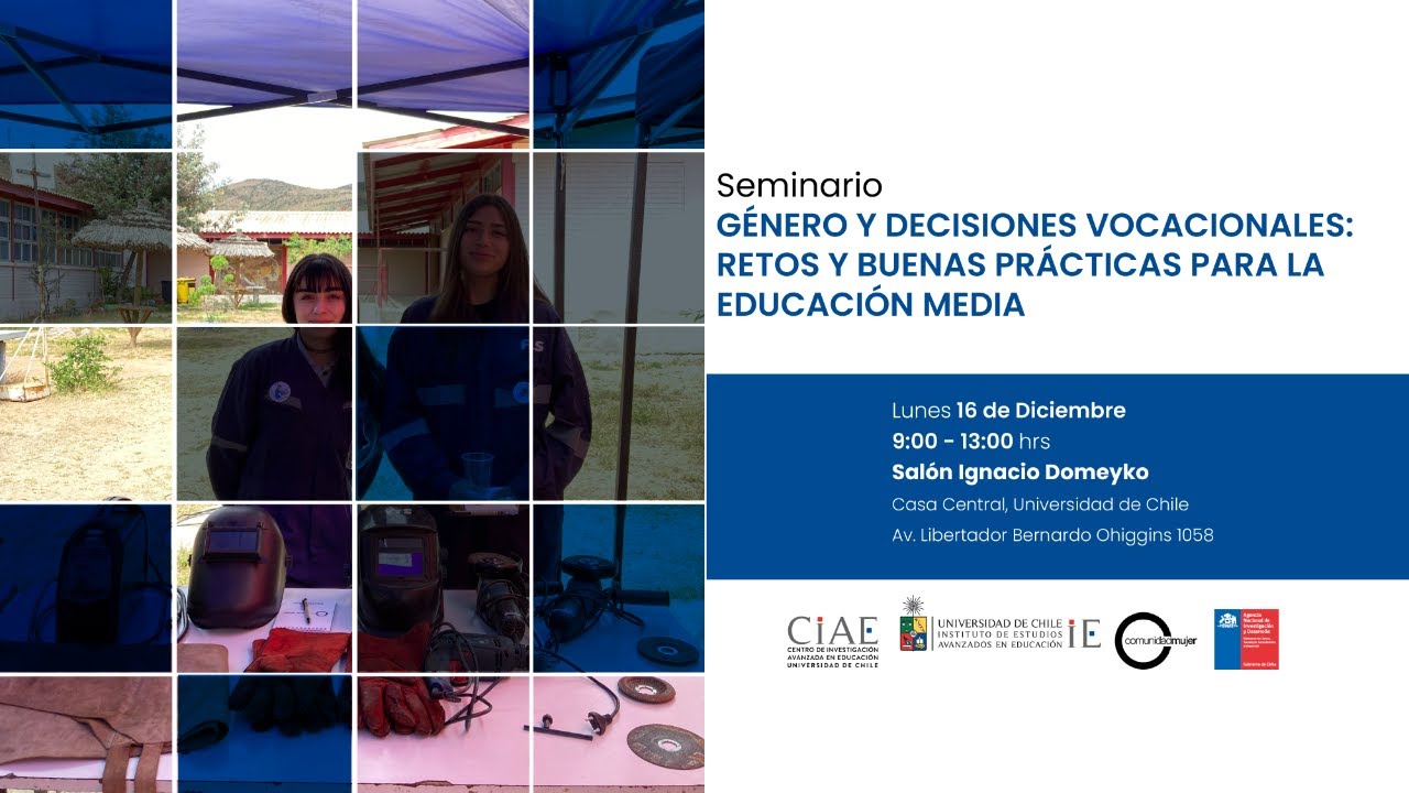 Seminario GÉNERO Y DECISIONES VOCACIONALES:  RETOS Y BUENAS PRÁCTICAS PARA LA  EDUCACIÓN MEDIA