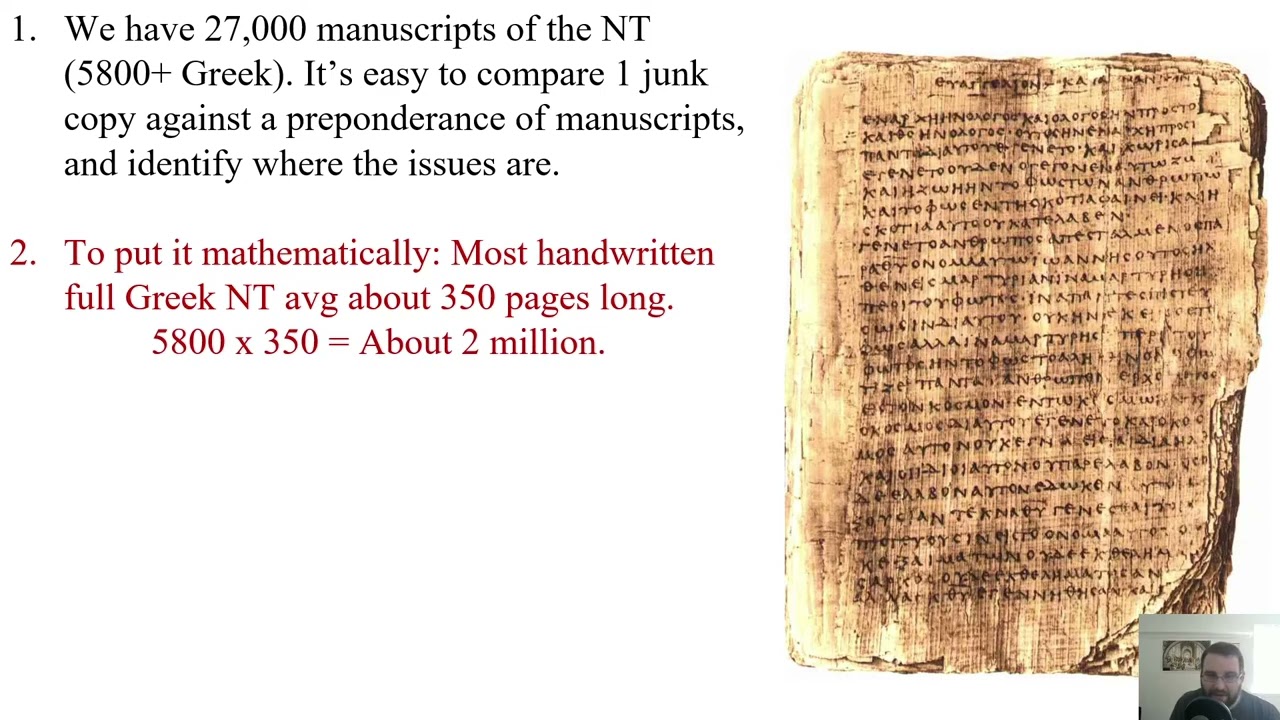 Reliability of the New Testament Part 4: Answering Some of the Bible Critics and Closing Remarks