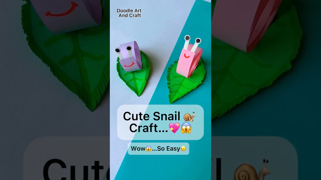 Wow😱..So Easy & Cute Snail Craft||Kids Craft|| Rasy DIY|| 