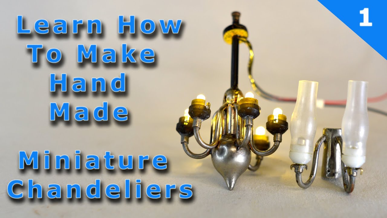 #22. Make a DIY miniature Dolls House Chandelier's out of metal to keep or sell on Etsy.