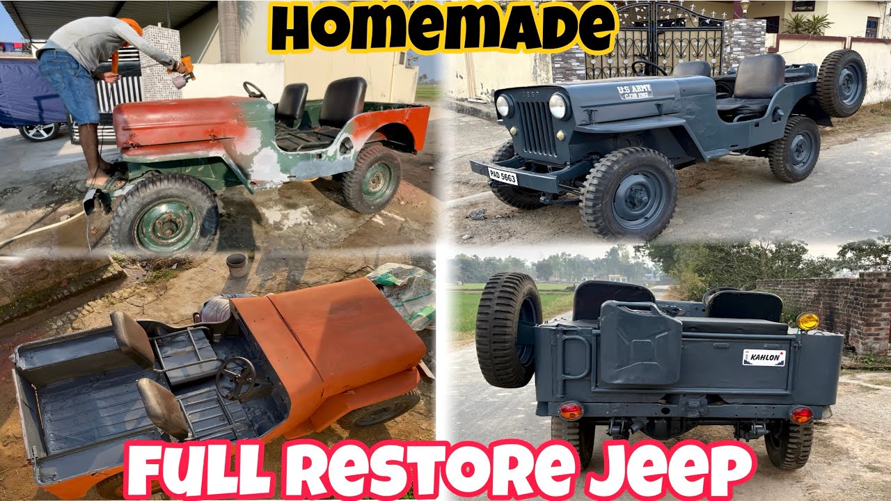 😍Full homemade restore Jeep❤️