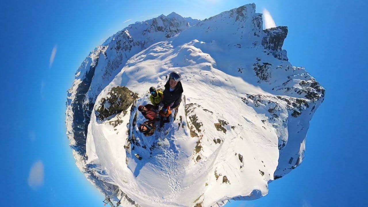 Snowboarding in Silvretta Montafon, Austria - January 2025