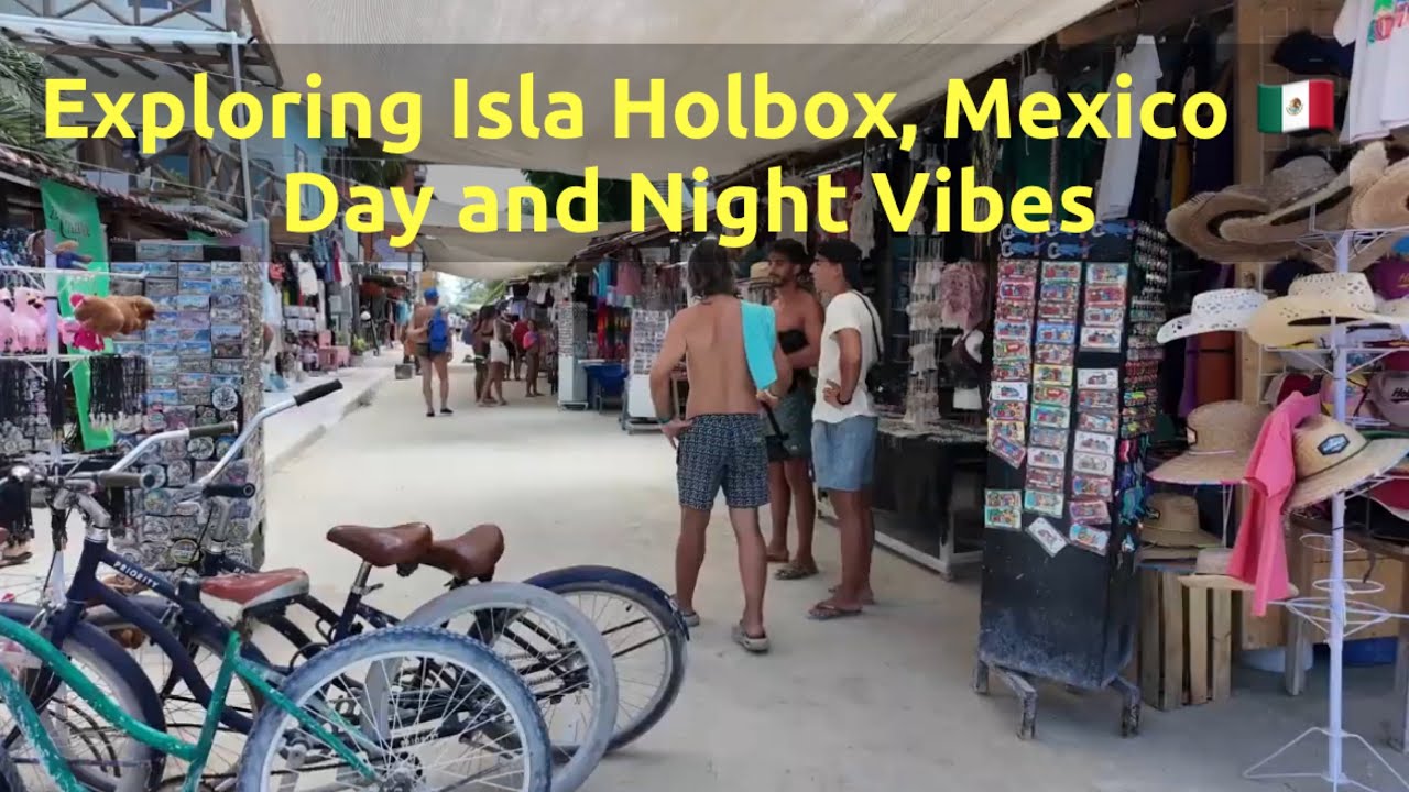 Isla Holbox, Mexico 🇲🇽 Day and Night Walking Tour [4K] Enjoying the Slow Pace of Island Life 