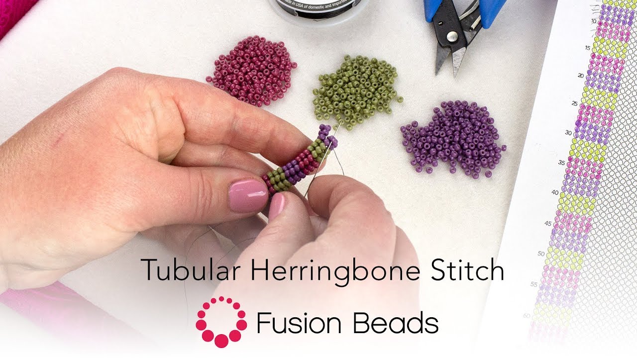 Learn Tubular Herringbone Stitch with Fusion Beads
