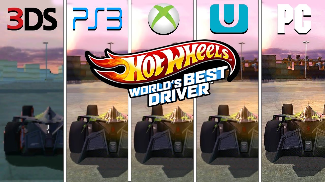 Hot Wheels: World's Best Driver (2013) 3DS vs PS3 vs XBOX 360 vs Wii U vs PC