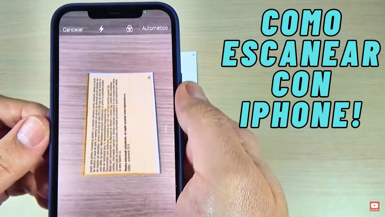 C&oacute;mo Escanear un Documento con iPhone 16, 15, 14, 13, 12, 11, X, 8 (Mini, Plus, Pro &  Pro Max)