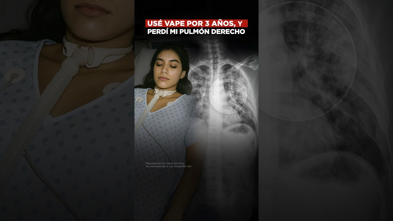 Us&eacute; Vape por 3 a&ntilde;os y perd&iacute; mi pulm&oacute;n derecho