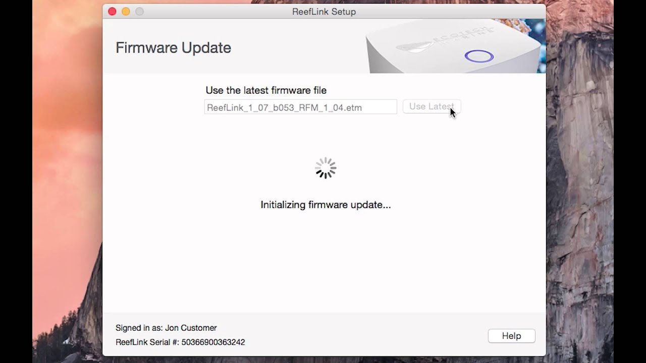 ReefLink Firmware Update