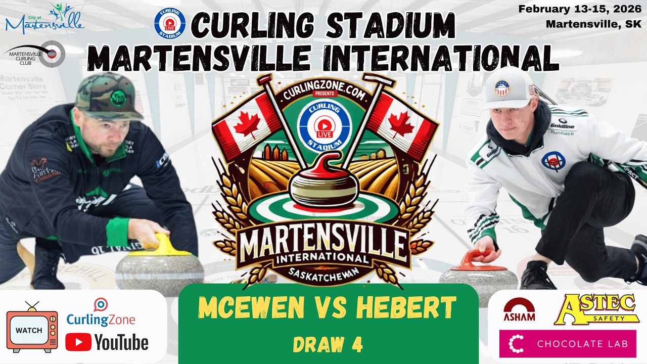 FEATURE: Mike McEwen vs. Caden Hebert - Draw 4 - Curling Stadium Martensville International [1]