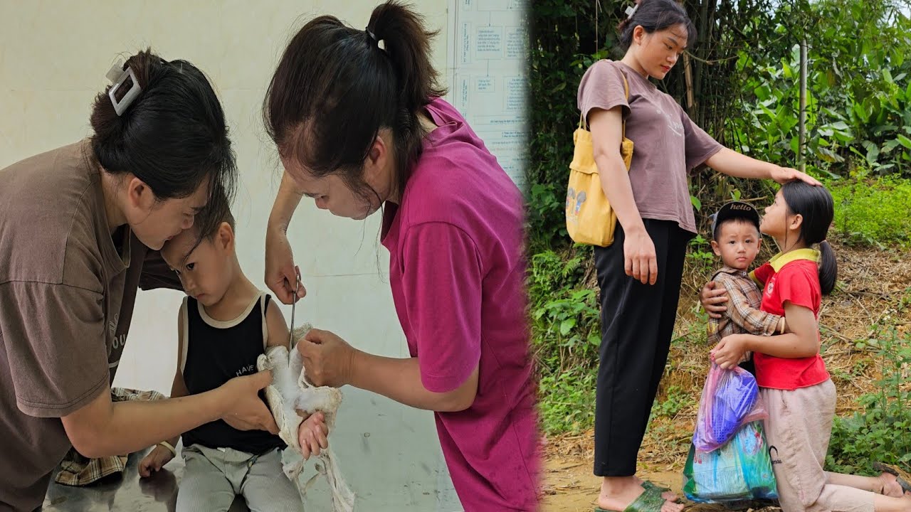 Len took his son to the hospital to remove the bandage and help the poor girl find her way home