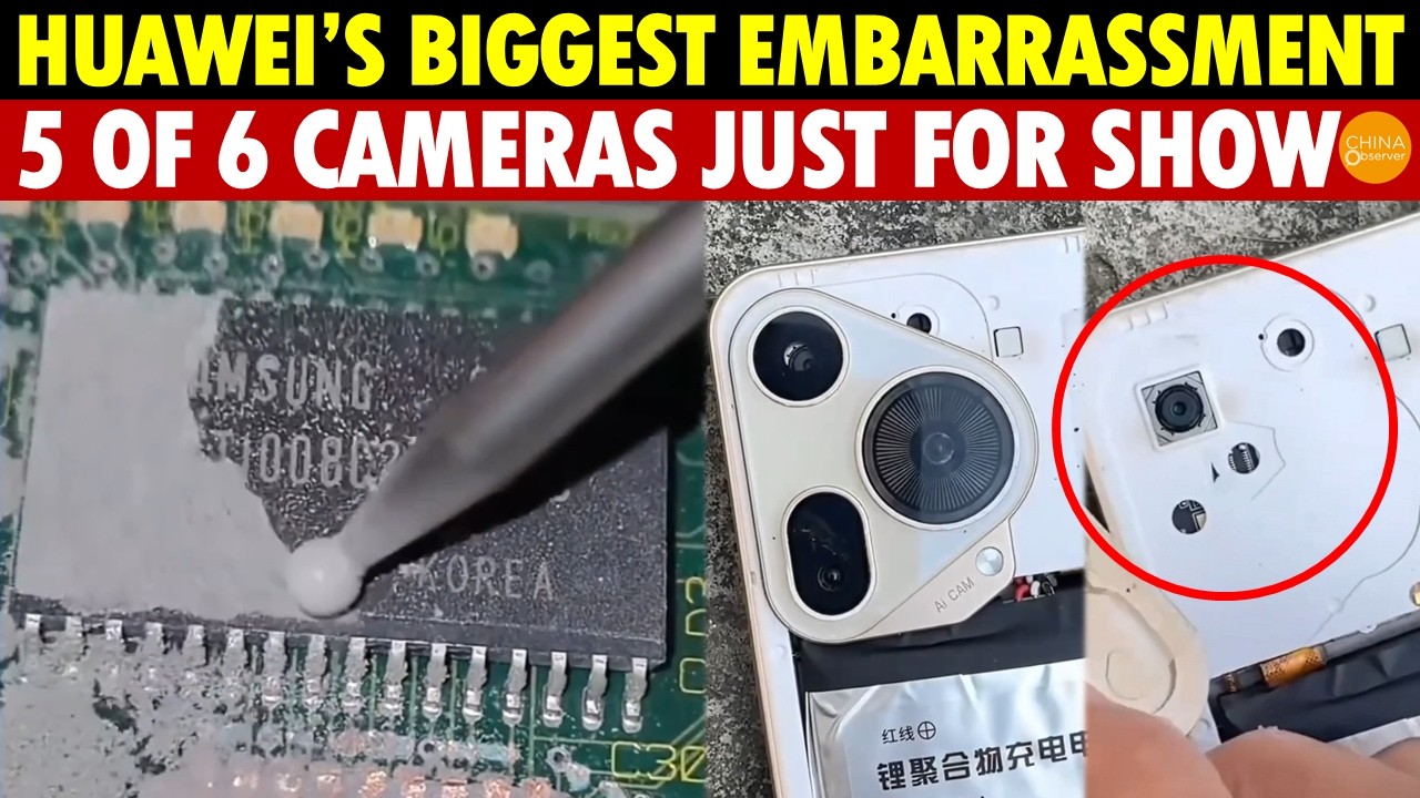 Главный позор Huawei: &laquo;собственный&raquo; чип оказался от Samsung, а 5 из 6 камер &mdash; лишь бутафория