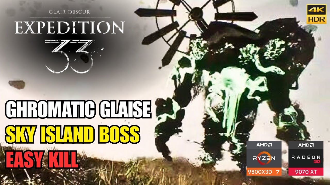 Chromatic Glaise DESTROYED on Sky Island! | Clair Obscur Expedition 33 Boss Fight